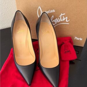 Christian Louboutin Black Leather Heels